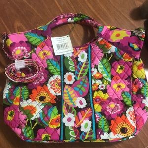 Vera Bradley Va Va Bloom Two Way Tote NWT